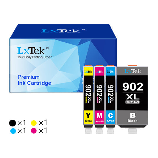 HP 902 XL 902XL Remanufactured Ink Cartridge (4 Pack)