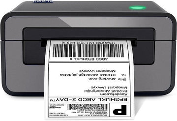 Thermal Label Printer, 4x6 Shippping Label Printer for Shipping Packages, Commercial Thermal Label Maker, Compatible with Amazon, Ebay, Etsy, Shopify, FedEx, etc, Support Windows and Mac (Gray)