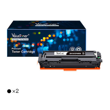 HP 201X 201A Compatible Toner Cartridge (2 Black)