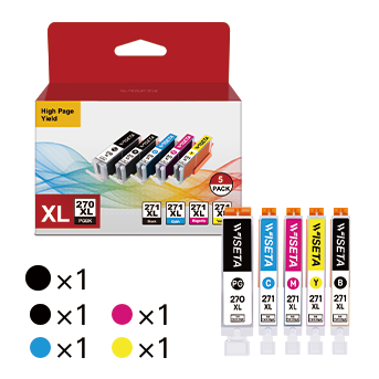 Canon PGI-270XL CLI-271XL Compatible Ink Cartridge（5 Pack）