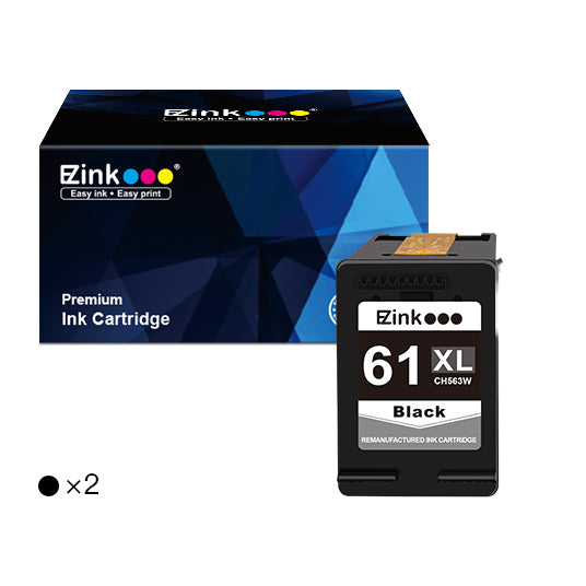 HP 61 61XL Remanufactured Ink Cartridge (2 Black)