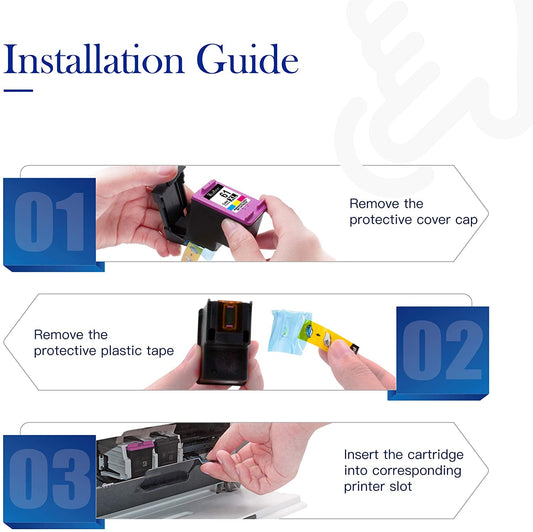 HP 61XL 61 XL High Yield Remanufactured Ink Cartridge (2 Pack)