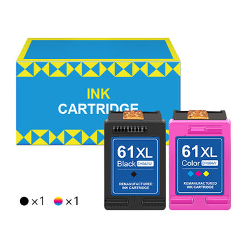 HP 61XL 61 XL High Yield Remanufactured Ink Cartridge (2 Pack)